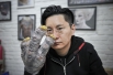 Xiao Jin shows a monster claw made by him.jpg