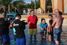 Iain Inglis (in red) records a show for Hainan TV in Hainan Province in January 2020 (COURTESY PHOTO).jpg